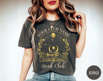 Comfort Colors® Custom Book Club Shirt, Personalized Reading Tee