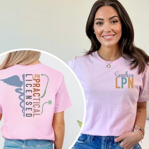 Custom Name LPN Shirt, Licensed Practical Nurse Tee bild 8