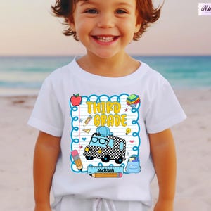 Personalized Third Grade Shirt, First Day Of School Shirt, Custom Kids Name Back To School Shirt, Third Grade Shirt, Third Grade Teacher Tee