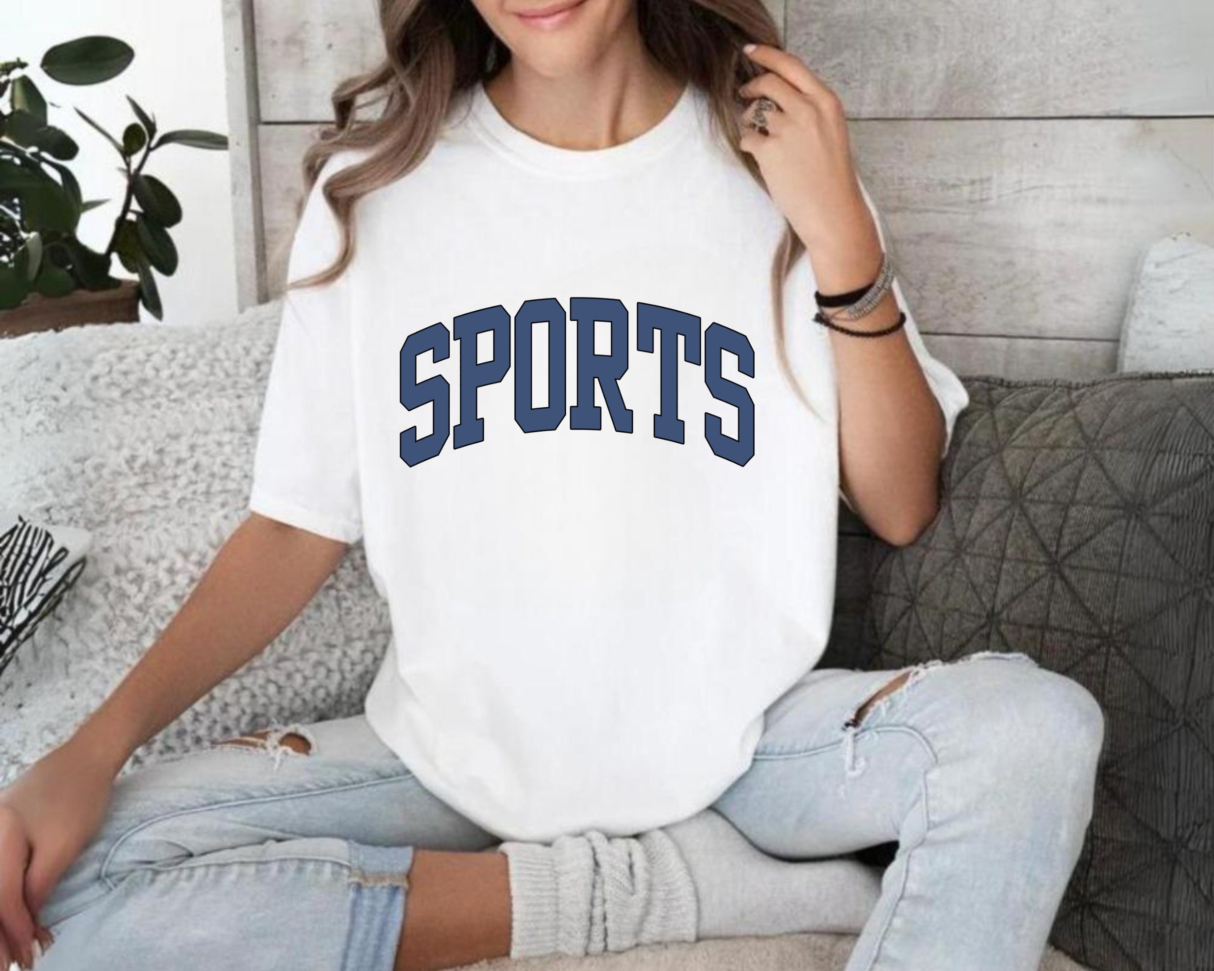 Go Sports-T-shirt, shirt sportmoeder, shirt wedstrijddag, voetbalshirt, Go Sports Team-T-shirt, grappig sportshirt, T-shirt sportvrouw, sport Momgift