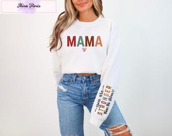 Stronger Than The Storm Sweatshirt, Inspirational Christian Hoodie
