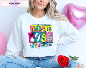 Vintage 1986 Birthday Sweatshirt, 39th Birthday Hoodie