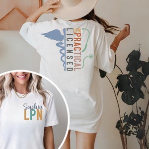 Custom Name LPN Shirt, Licensed Practical Nurse Tee bild 2