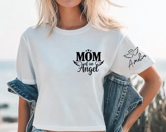 Customized Mom of an Angel Shirt, Personalized Memorial Tee, Gift for Mother