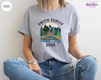Custom Family Road Trip 2025 Shirt, Adventure Travel Tee