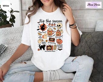 Tis The Season Halloween Shirt, Pumpkin Witch Fall Nights Tee