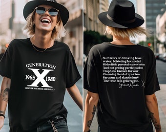 Gen X Shirt, Raised on Hose Water Tee, 1965-1980 Nostalgia