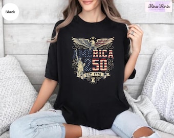 America 250th Anniversary Shirt, Vintage USA Birthday Tee