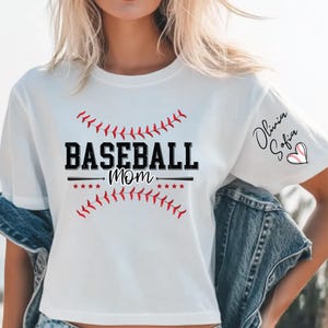 Custom Baseball Mom Shirt, Personalized Baseball Mama Shirt, Baseball Mom Gifts, Game Day Tee, Mothers day Gift For Baseball Mom Shirt