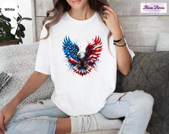 Patriotic Eagle Shirt, Freedom Shirt, Fourth Of July Shirt, Patriotic Shirt, Independence Day Shirt, Patriotic Family Shirt, Eagle USA Tee