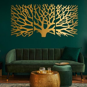 Large Tree Metal Wall Art, Tree Metal Wall Art, Large Metal Wall Art, Metal Tree Sign, Tree Decor, Living Room Wall Art, Tree Wall Decor