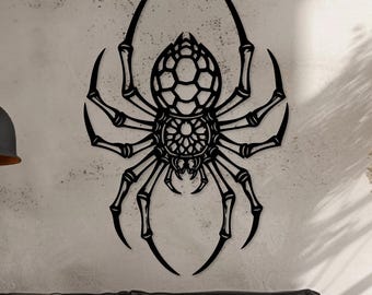 Spider Metal Wall Decor, Spider Wall Art, Gothic Wall Art, Spider Wall Decor