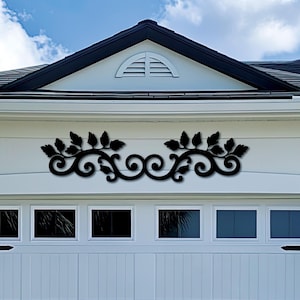 Metal Scroll Wall Decor, Unique Farmhouse Wall Decor, Above Door Decor, Outdoor Wall Decor, Rustic Wall Art, Horizontal Outdoor Wall Decor