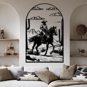 Western Boho Metal Wall Decor, Western Wall Decor, Retro Western Wall Decor, Cowboy Wall Decor, Howdy Metal Wall Decor, Western Metal Sign