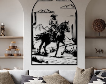 Western Boho Metal Wall Decor, Western Wall Decor, Retro Western Wall Decor, Cowboy Wall Decor, Howdy Metal Wall Decor, Western Metal Sign