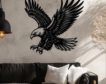 Eagle Metal Wall Art, Eagle Wall Decor, Large Metal Eagle Wall Art, American Eagle Wall Decor, Wall Hangings, American Eagle Wall Decor