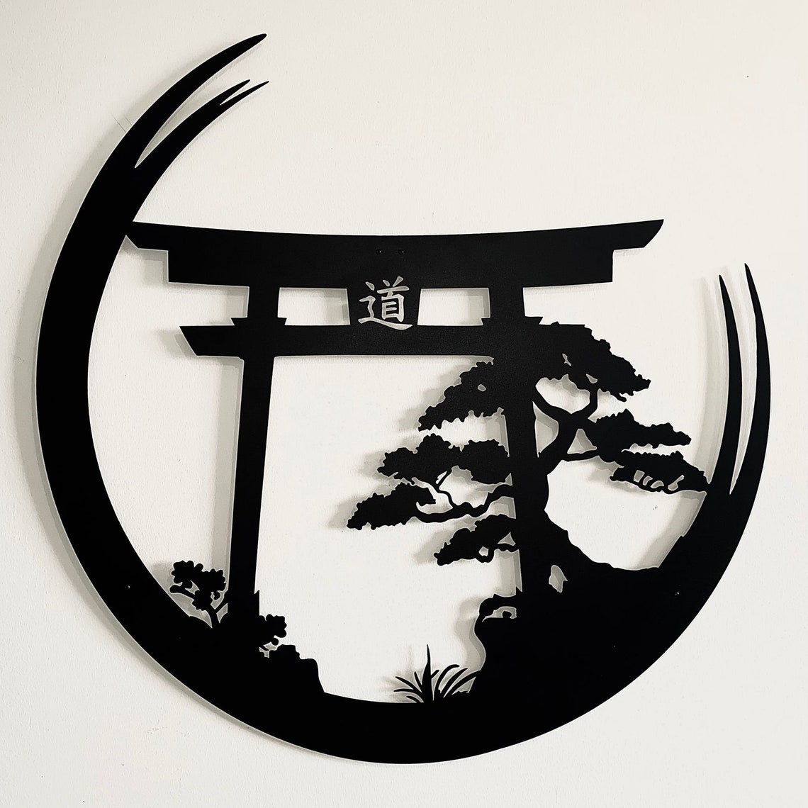 Japanese Metal Art, Torii Gate Metal Wall Sign, Tori Gate Metal Sign ...