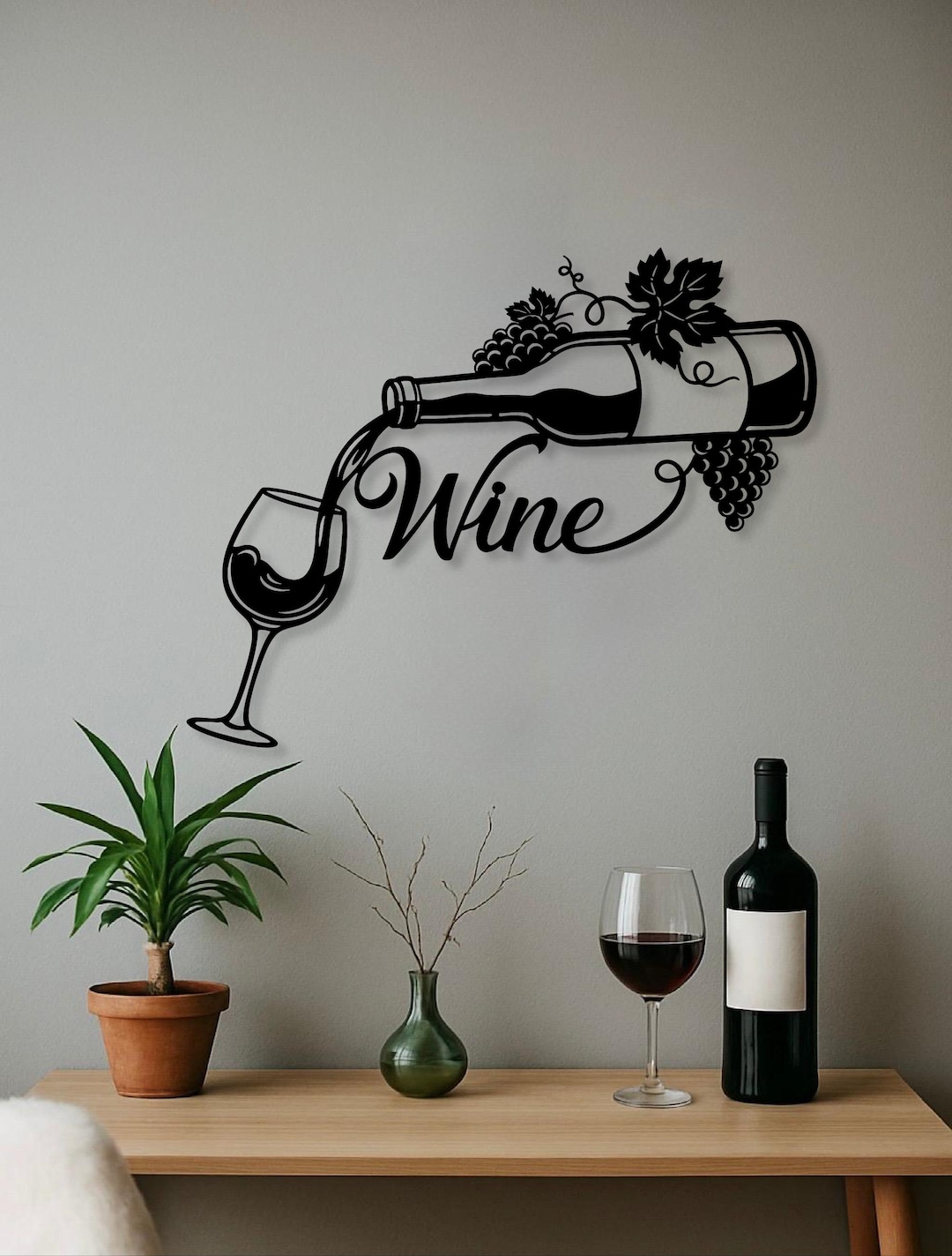 Curated visual reference: Wine Metal Wall Art Home Bar Wall Decor Metal Wine Photo Inspiration