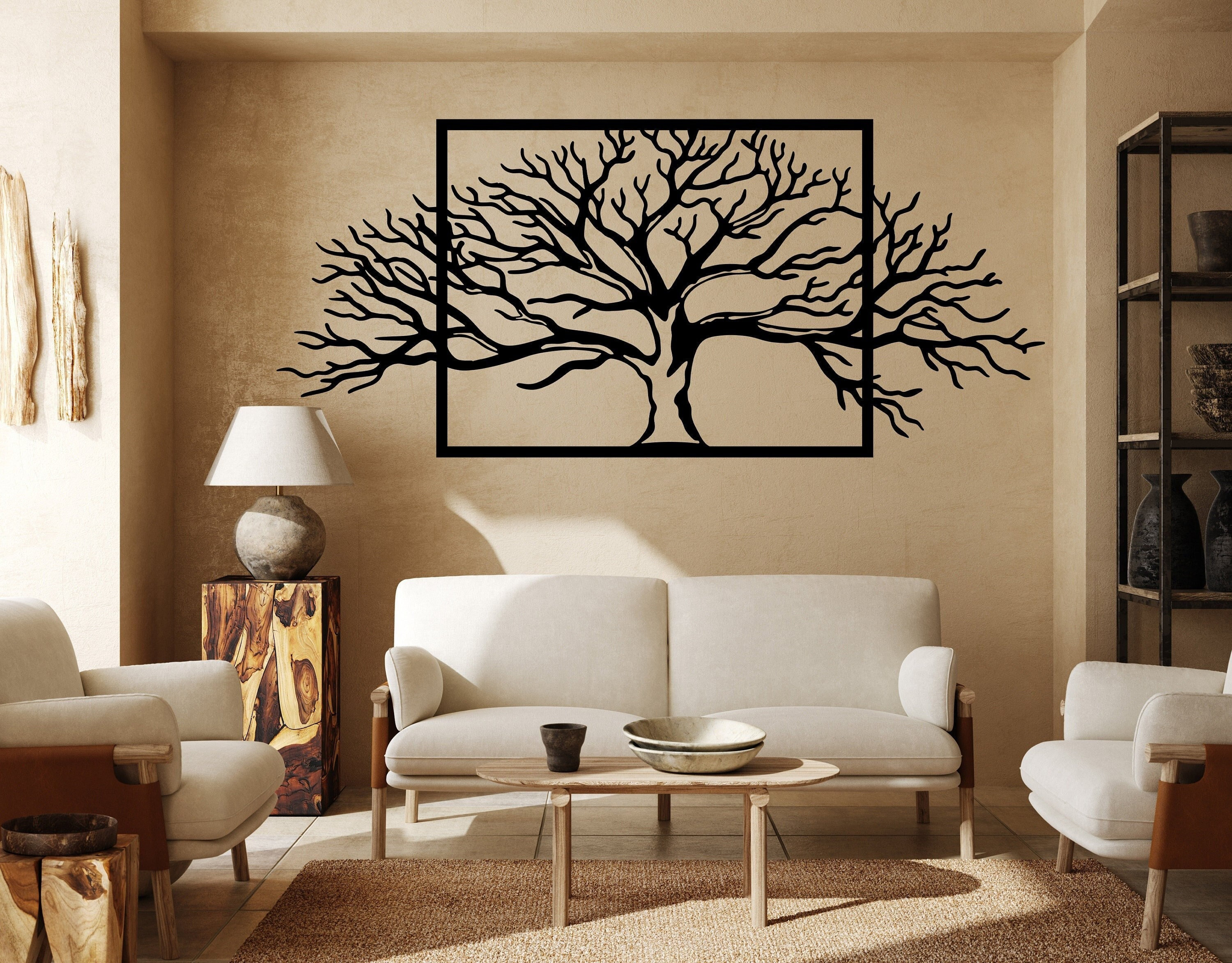 Metal Tree Wall Art, Metal Wall Decor, Tree Metal Decor, Metal Wall Art