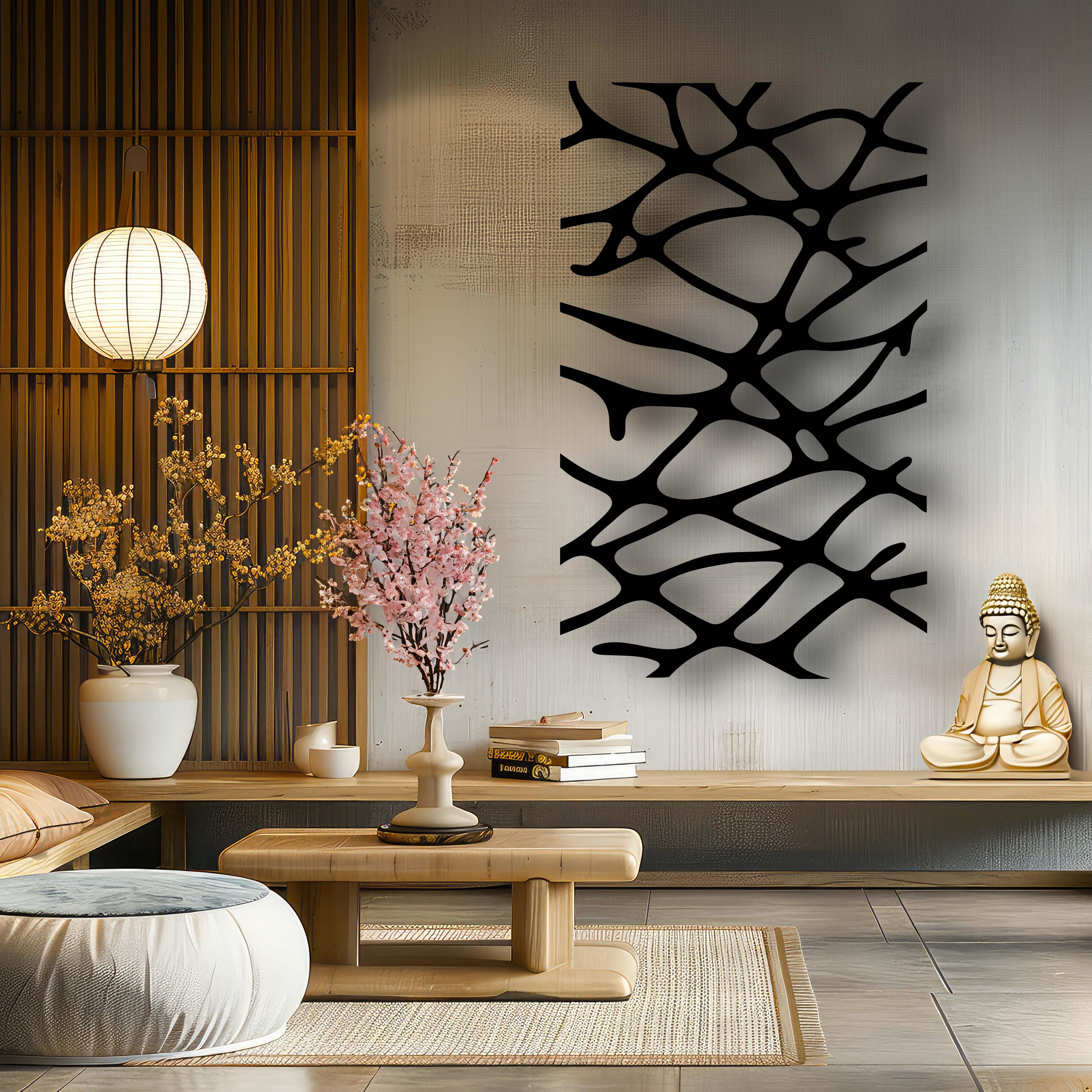 Luxury Style Metal Wall Art, Abstract Wall Decor, Living Room Wall ...