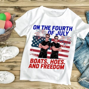Funny 4th of July PNG: Boats, Hoes, Freedom - Patriotic Clipart (Digital Download)
