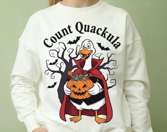 Count Quackula PNG: Vampire Duck Halloween Design (Digital Download)