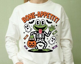 Halloween Skeleton Frog PNG: Spooky Pumpkin Design (Digital Download)