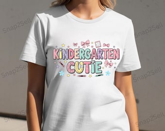 Kindergarten Cutie PNG: Back to School Girl Clipart (Digital Download)