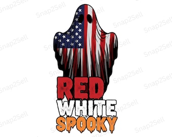 Patriotischer Geist PNG: Amerikanische Flagge Halloween Sublimation (Digitaler Download)