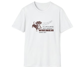 Party Wiener Unisex Softstyle T-Shirt