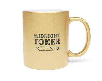 Midnight Toker MJ Metallic Mug (Silver\Gold)