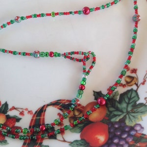 Long Double Wrap Christmas Necklace   Sale Item!   Free Shipping!