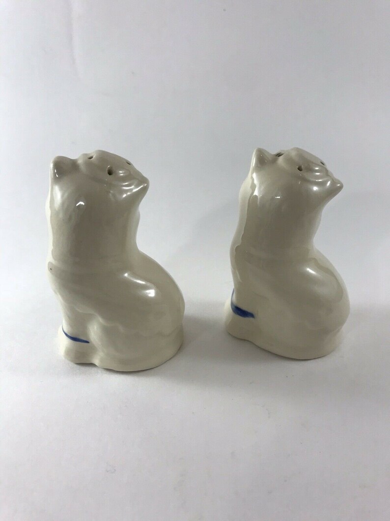 Vintage 1940/'s Puss N Boots Cat Salt and Pepper Shakers Set Two EUC