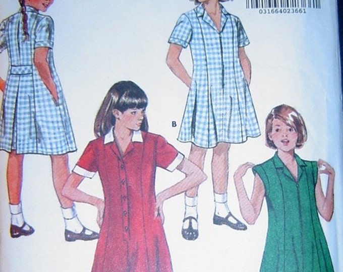 Children's Girls School Uniform Sewing Pattern Multi Size Etsy