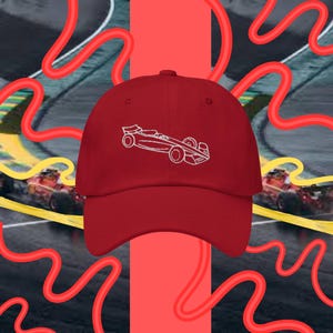 F1 Hat, Formula 1 Car Hat, Dad Hat, Formula One, Simple Hat, Minimal Design