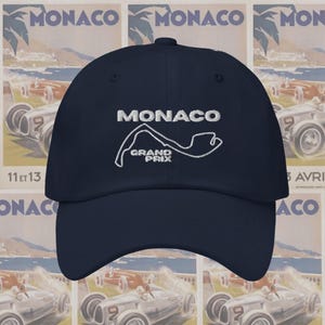 F1 Monaco Grand Prix Dad Hat, Formula 1 Hat, Embroidered Formula One Dad Hat