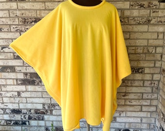 Fleece Tunic Plus Size Sunflower Gold Free Shipping