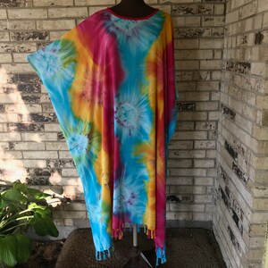 Extra Large Caftan, Rayon Tie Dye