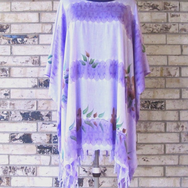 Hand Painted Lightweight Rayon Tunic