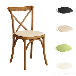 Canvas Tie Back Cross Back Chair and Bar Stool Seat Cushion