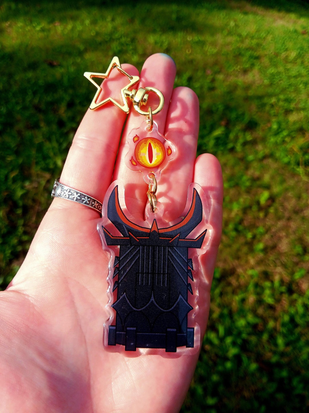 Lord of the Rings Acrylic Keychain | Sauron Keychain - Etsy