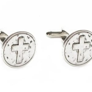 Kreuz Manschettenknöpfe, Hochzeit Manschettenknöpfe, Kreuz Manschettenknöpfe, Männer Geschenk, Manschettenknöpfe, religiöses christliches katholisches Geschenk