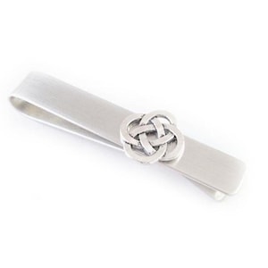 Celtic Pagan Tie Clip, Tie Clasp, Father of the Bride Wedding Gift Tie Bar