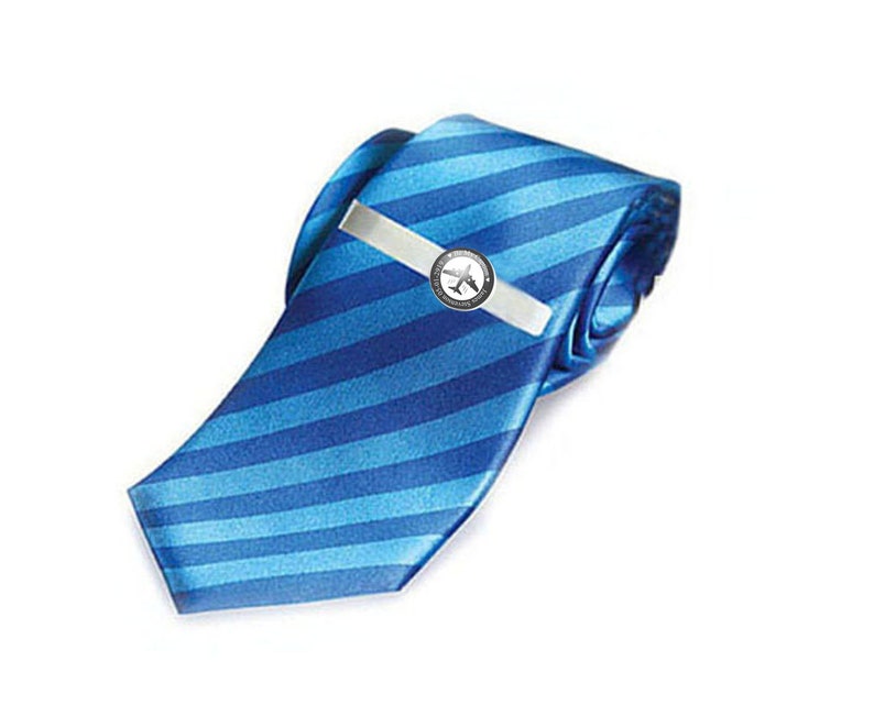 Money Clip Captain Airplane Cufflinks Tie Tack personalized gift for men Custom Text Tie Clip Pilot accessories