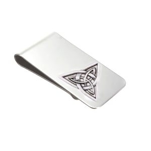 Celtic Money Clip, Triquetra trinity celtic knot pagan Money Clip, Money Holder, money clip wallet, gift for Dad Groom, Wedding Gift