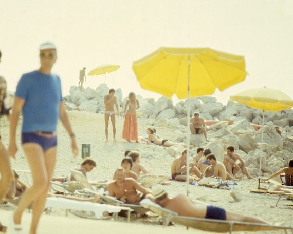 Vintage 70er Jahre Strand Kroatien Fotografie Strand Etsy