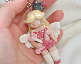 Custom Clay Doll Keychain: Personalized Mini Me Figure