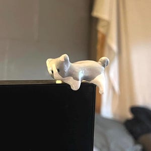 Custom Cat Hipper for PC Monitor / Cute Desk Pet / Kawaii Cat Screen Buddy / Gamer Gift / Handmade Computer Accessory