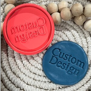 Custom Design Cookie Fondant Embosser Stamp and Cutter, Customised ...