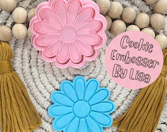 Daisy Flower Fondant Embosser Stamp and Cookie Cutter Set